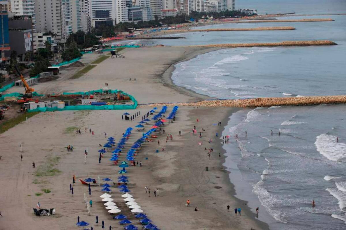 ¿Por qué no han autorizado el ingreso de bañistas en la Playa 4 de Bocagrande?