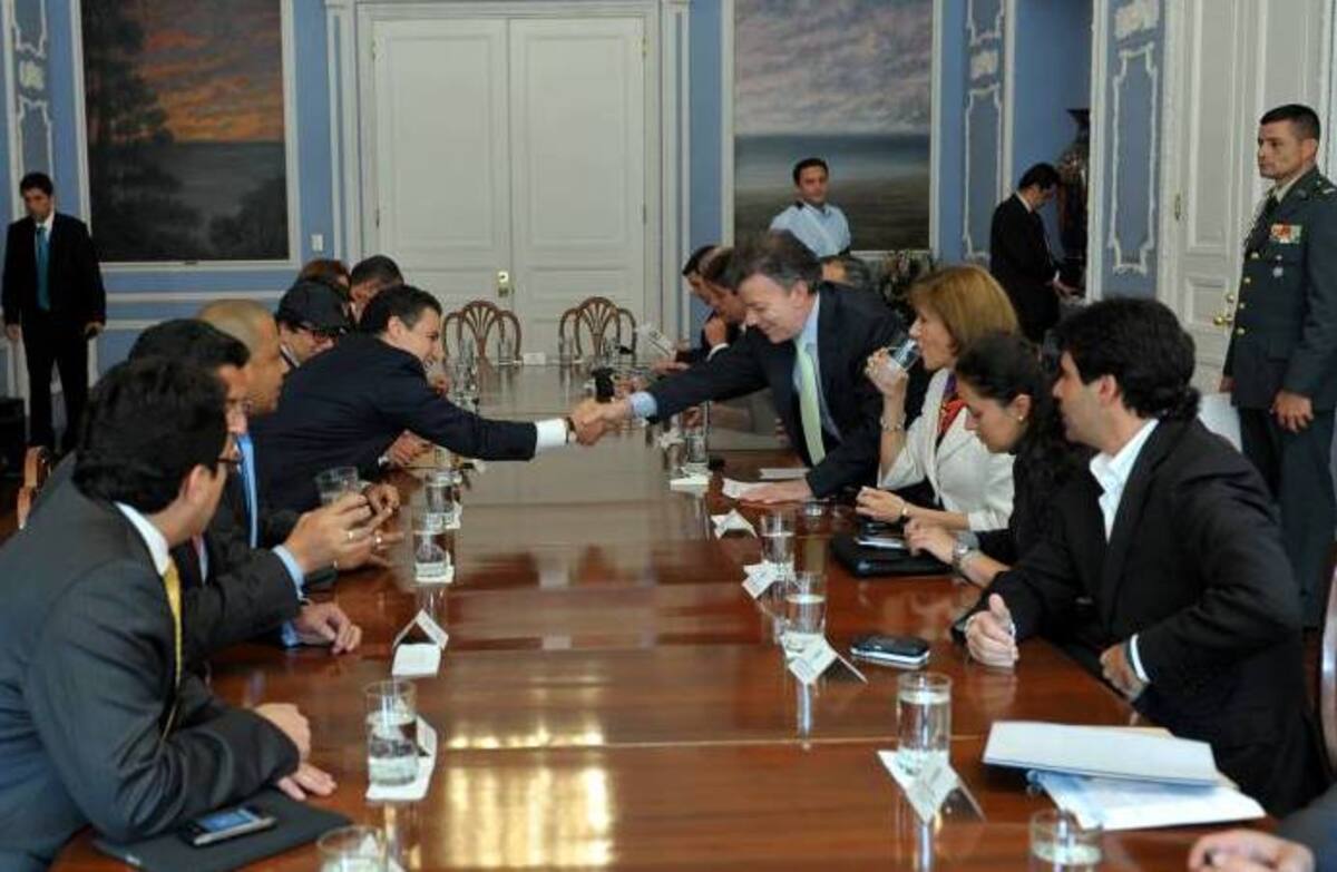 El presidente Juan Manuel Santos se reunió con los alcaldes de ciudades capitales. Prensa Presidencia