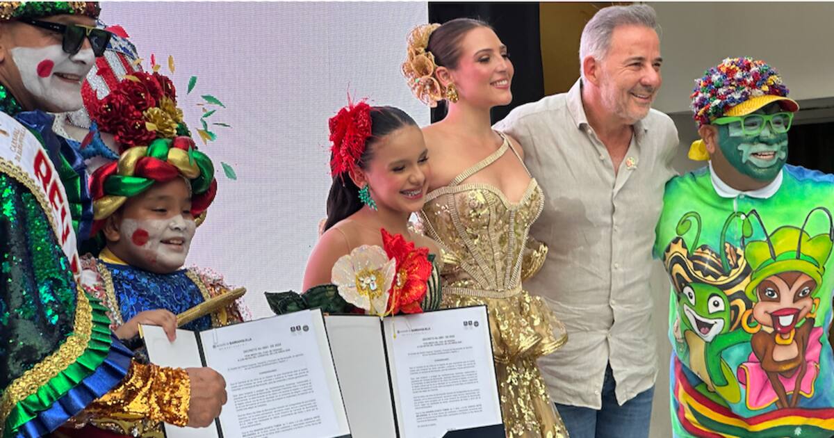 Reyes del Carnaval de los Niños 2026 recibieron el Decreto de la Alcaldía