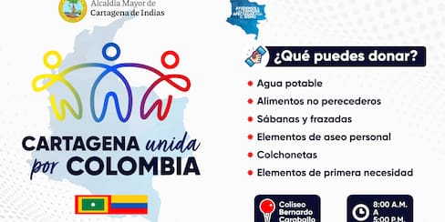 El Universal se une a campaña de la Alcaldía de Cartagena para apoyar a afectados por terremoto