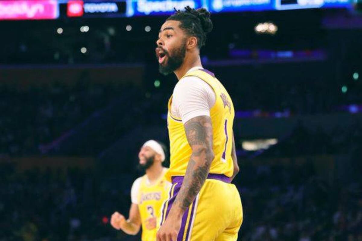 LeBron encesta 25 puntos, Russell iguala récord de triples de Lakers en triunfo sobre Hawks