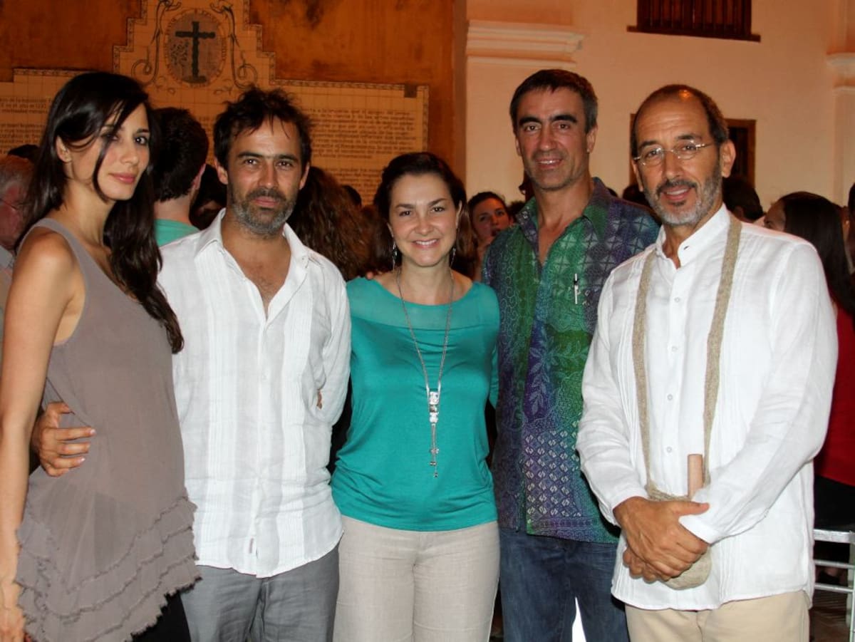 Adriana Gallego, Pedro Franco, Luisa Saldarriaga, Juan Franco y Álvaro Restrepo.