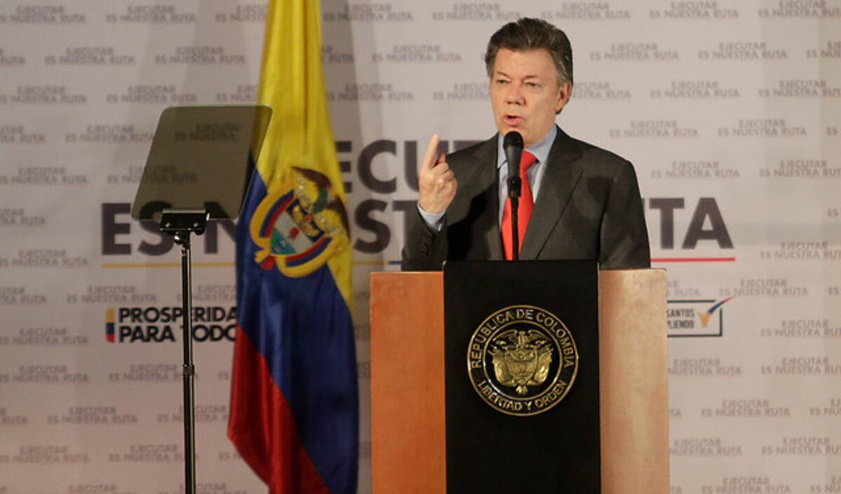 Juan Manuel Santos, presidente de Colombia. COLPRENSA