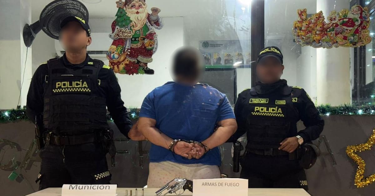 Con un revólver calibre 38 capturaron a alias ‘Alexa’ en Olaya Herrera