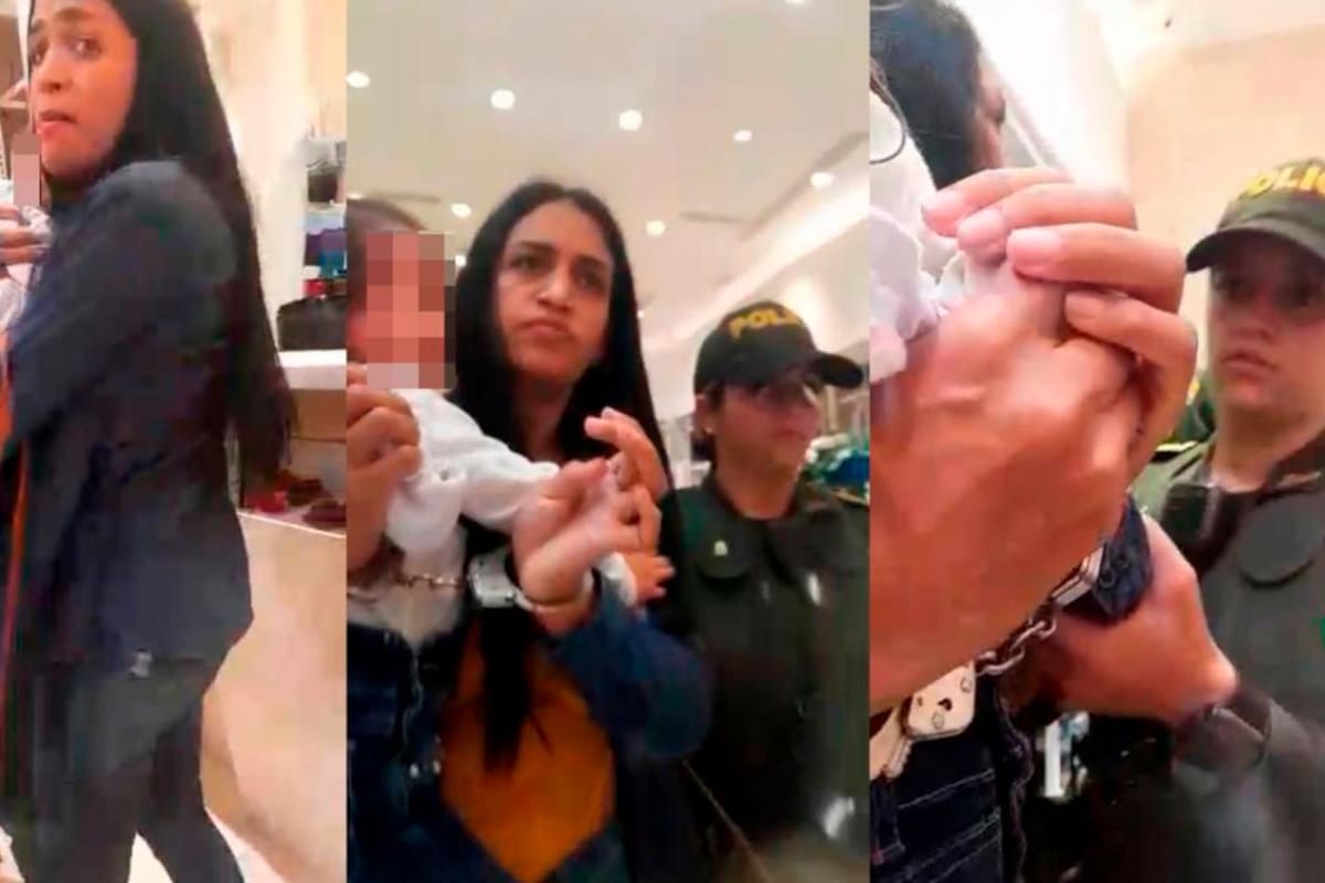 Investigan a policías que esposaron a mujer con bebé en brazos