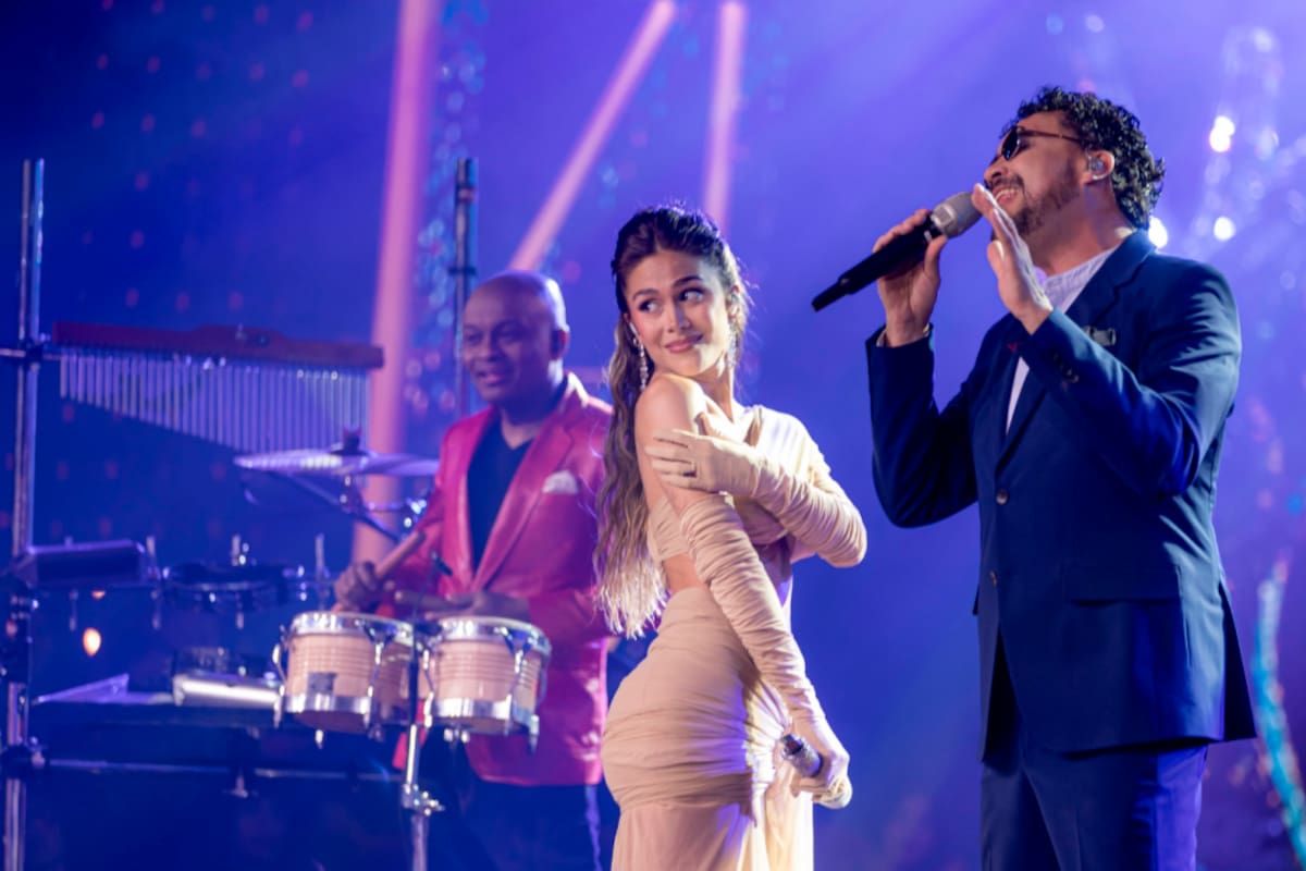 Video: Andrés Cepeda y Greeicy deslumbraron en el diamante de La Voz Kids