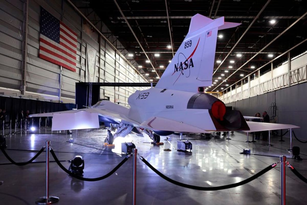 El futuro llegó: X-59, el avión de la NASA más rápido que el sonido