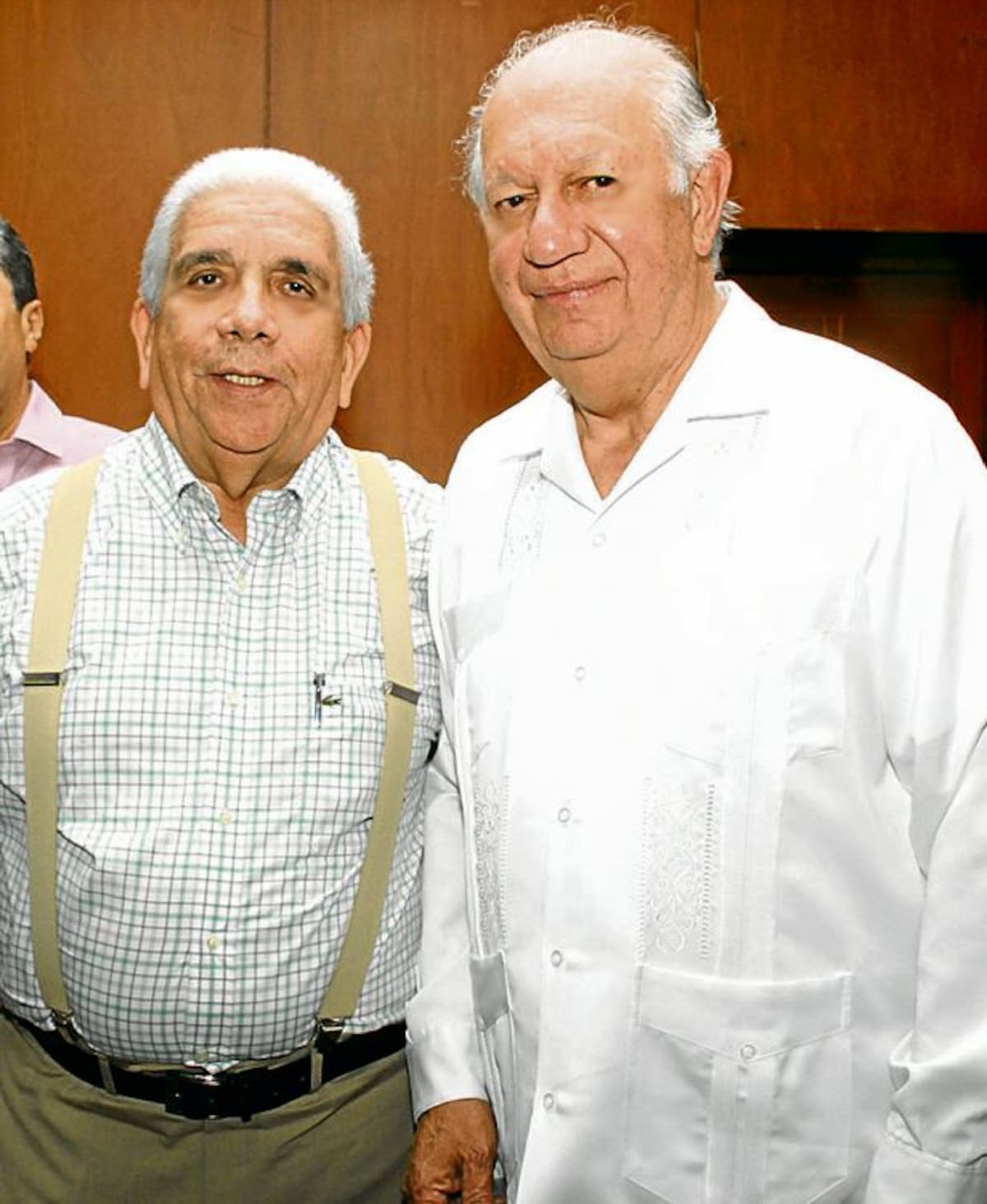 Darío Morón y expresidente de Chile, Ricardo Lagos.