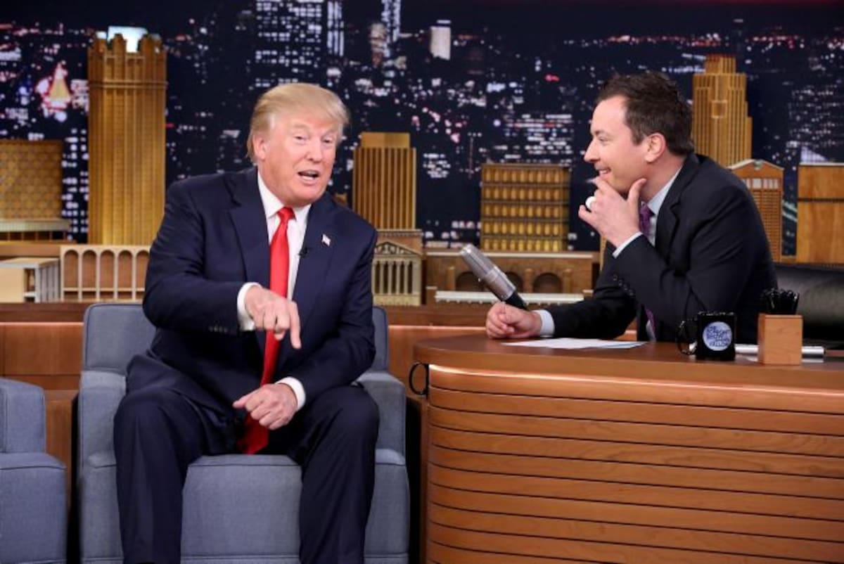 Donald Trump y Jimmy Fallon durante entrevista AP Douglas Gorenstein