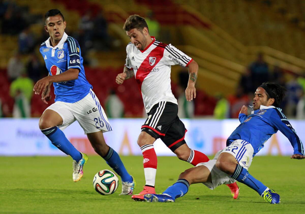 Encuentro Millonarios- River Plate. COLPRENSA
