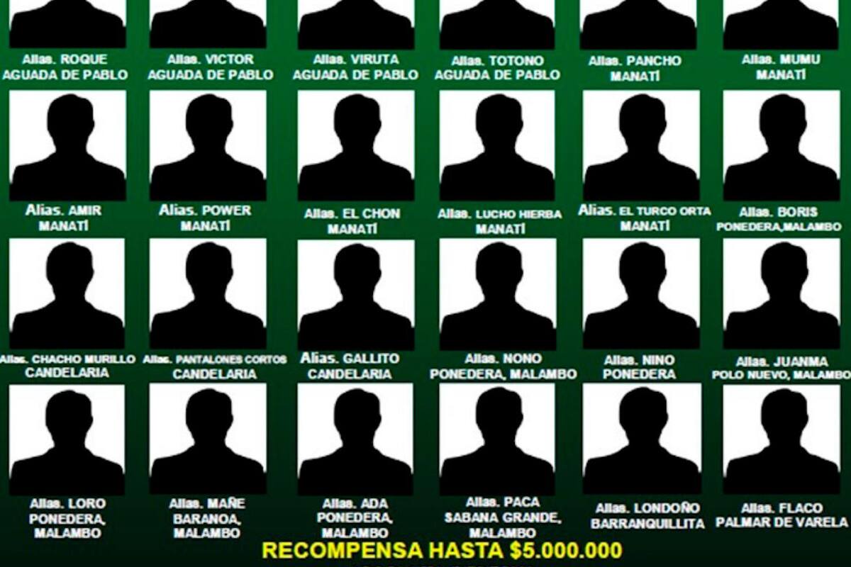 Policía Nacional presenta cartel de ladrones de ganado en el Atlántico