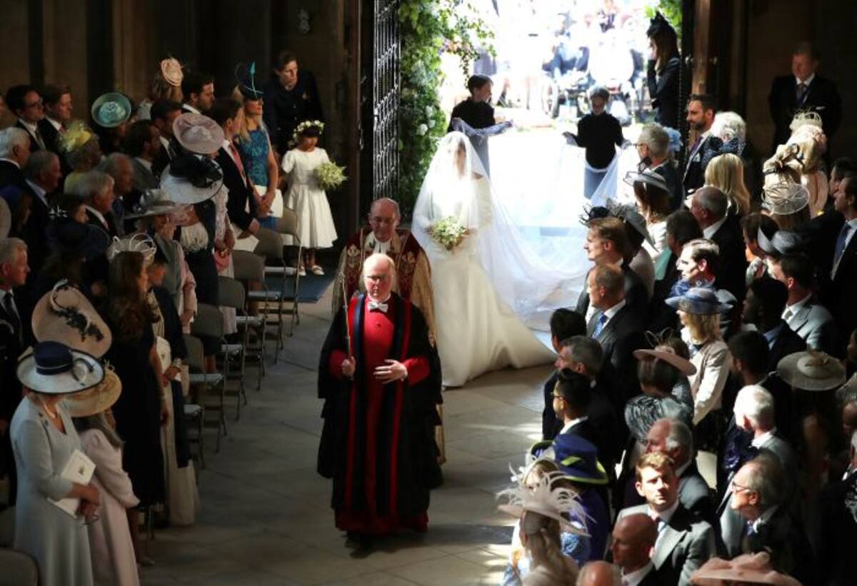 Momentos de la boda del príncipe Enrique y Meghan Markle. AP