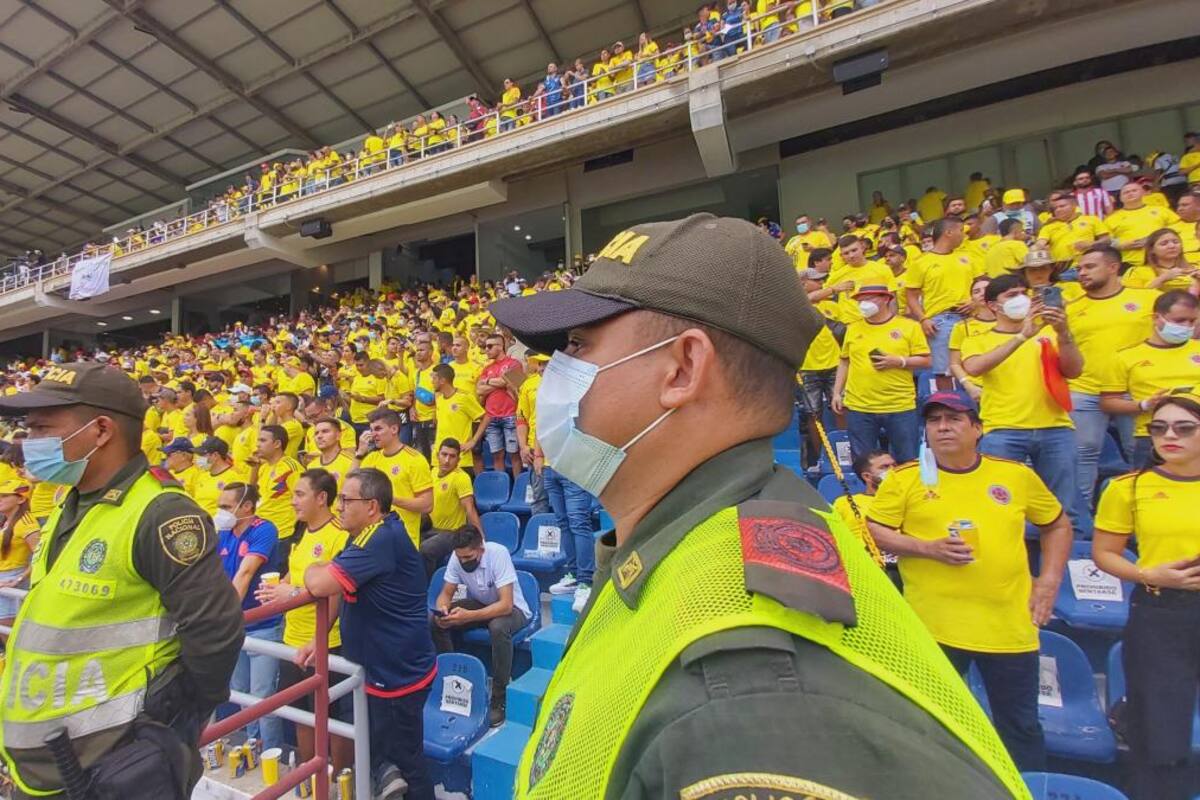 Listo el dispositivo de la Policía para el partido Colombia-Perú