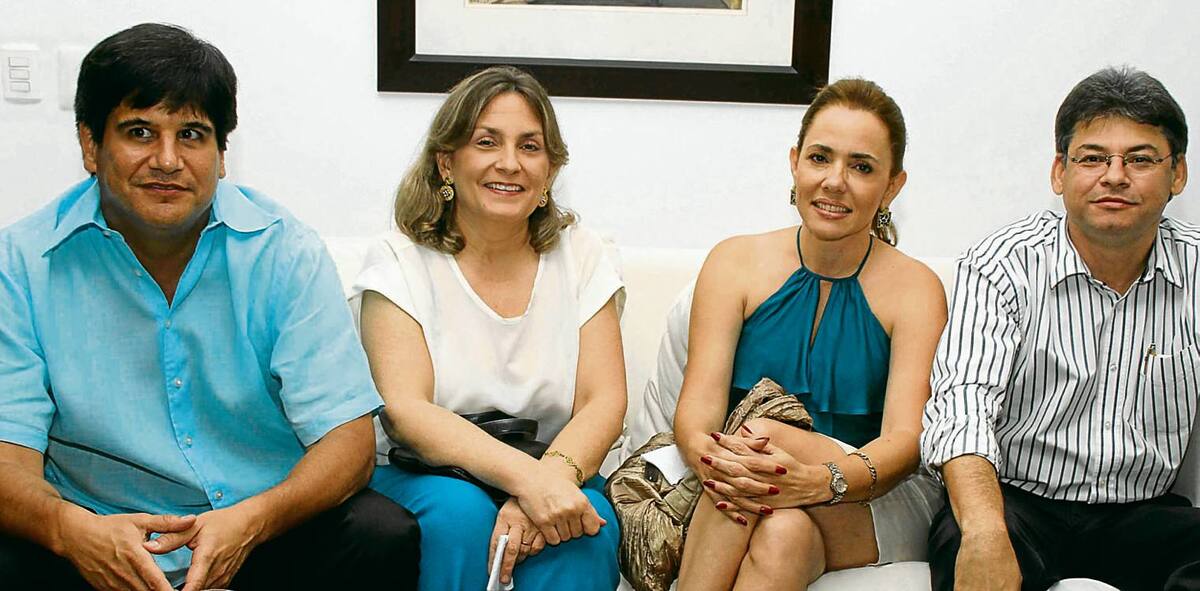 Javier Bustillo, Rosario Piñeres, Carmen de Sierra y Hernando Sierra.