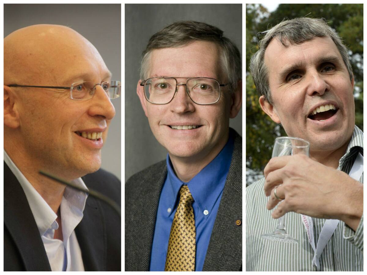 Premio Nobel de física para Eric Betzig, William Moerner y el científico Stefan Hell. Foto Composición