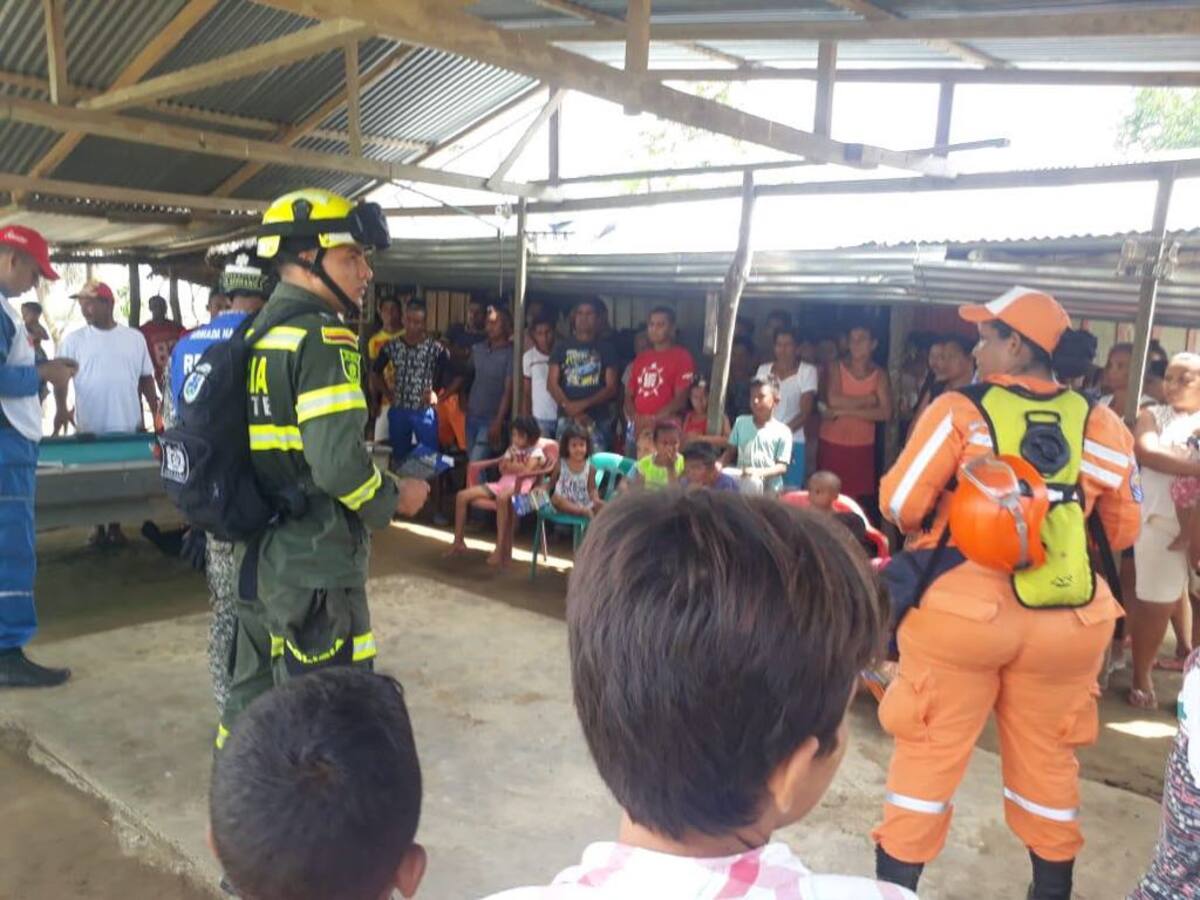 Los organismos de socorro que participarán en la jornada llevan un mes en la zona de La Mojana, indicando a la población mecanismos de prevención y reacción ante la emergencia de Hidroituango. Archivo