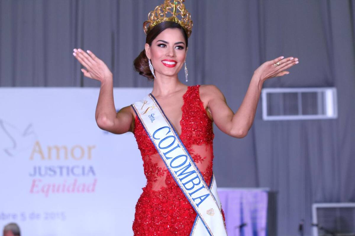 La Señorita Colombia, Ariadna Gutiérrez, con un vestido de Blanca Arroyo. Fotos MARUJA PARRA/EL UNIVERSAL/
