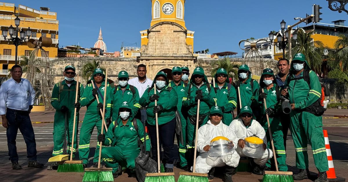 Limpieza profunda en el Centro Histórico: el regalo navideño de Bioger para Cartagena