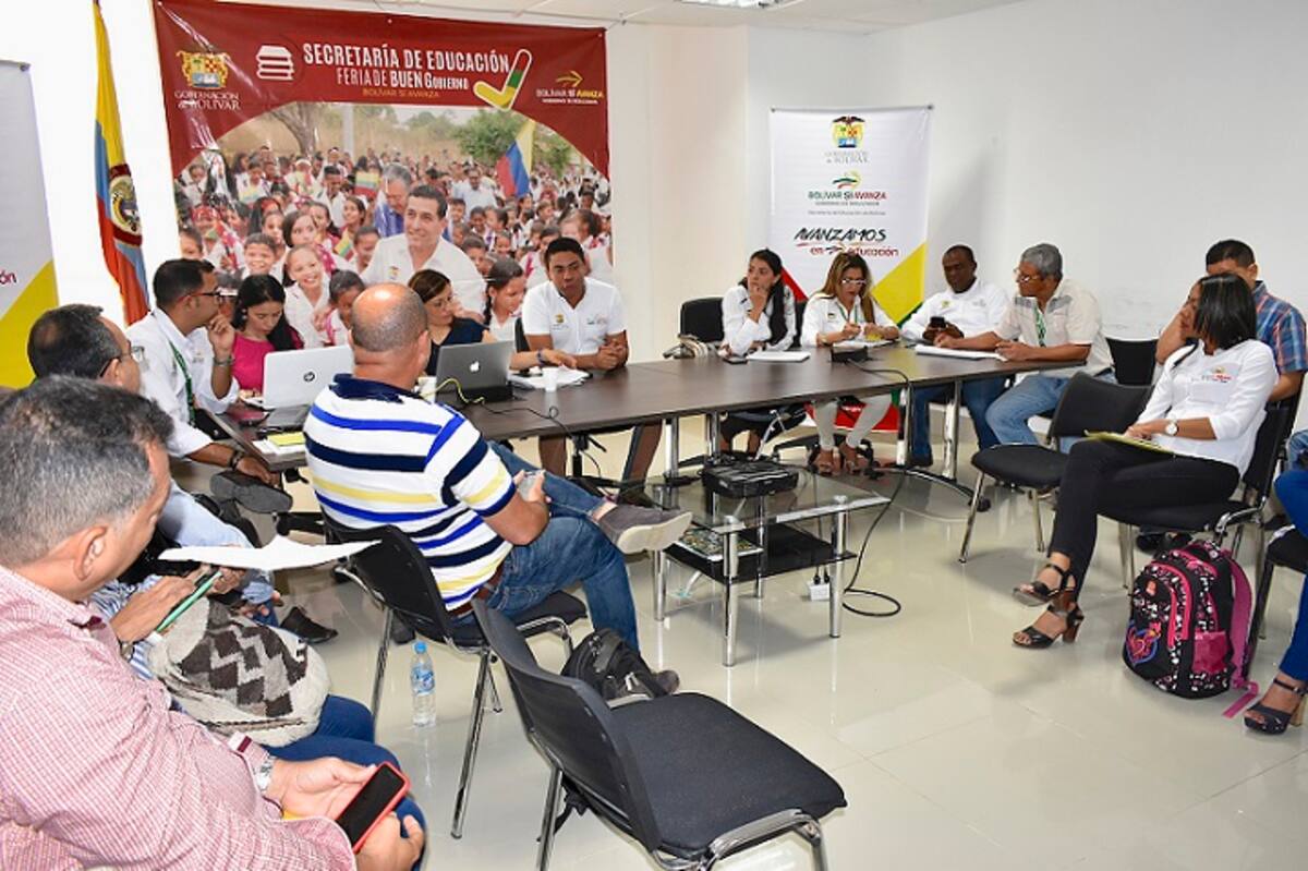 Esta es la segunda reunión que se hace con el Ministerio de Educación, pues el viernes pasado la ministra Yaneth Giha estuvo en una cumbre por la educación en Mompox. Cortesía