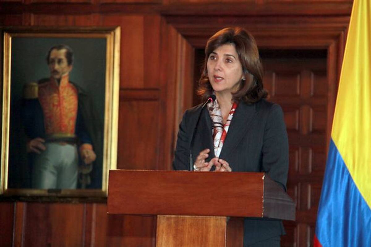 Ministra de Relaciones Exteriores, María Ángela Holguín. COLPRENSA