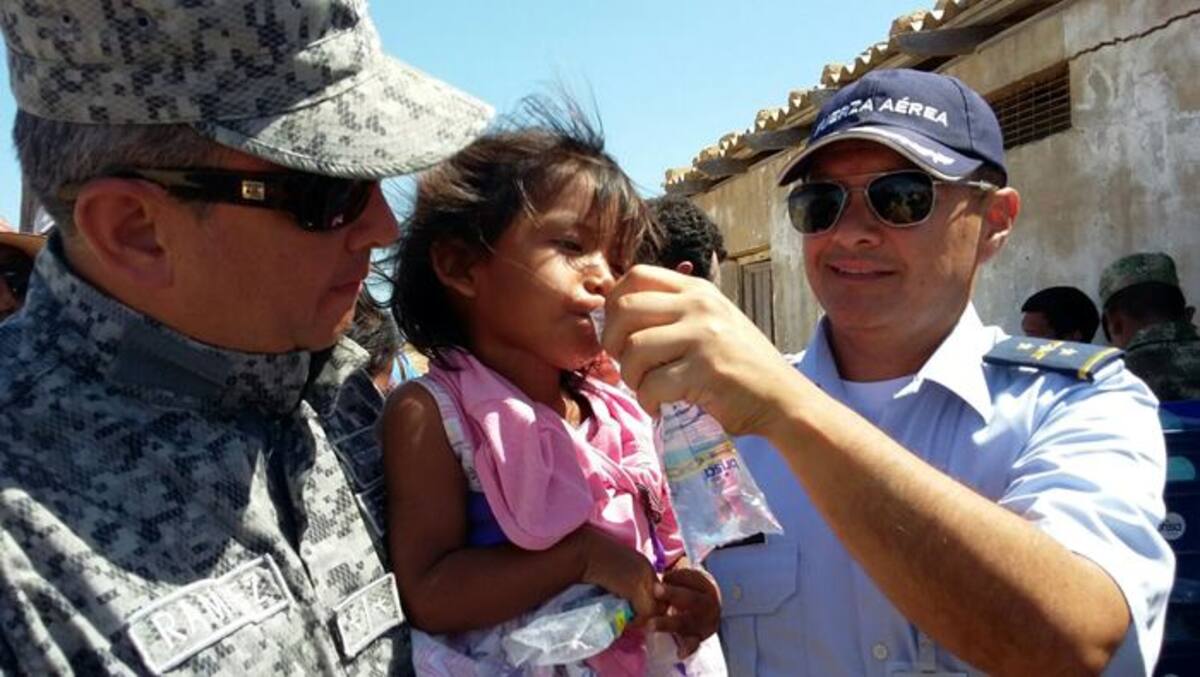 El empleo de medios terrestres y aéronaves que volaron durante más de 32 horas, fueron necesarios para desarrollar esta jornada. //Foto cortesía Comando Fuerza Aérea N°3