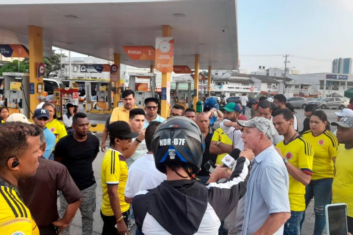 En vivo: manifestación de Indrivers y colectivos en Cartagena