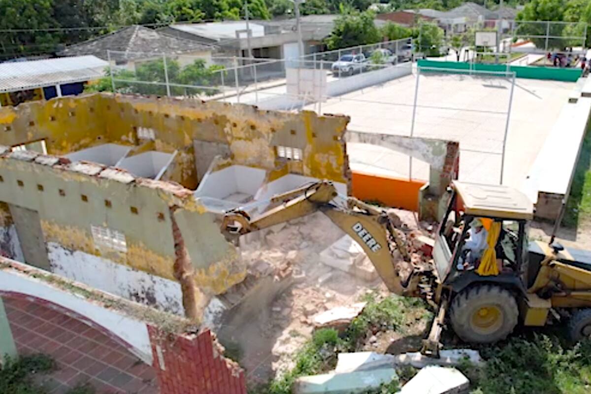 En Manatí, Atlántico, Policía derribó vivienda donde vendían estupefacientes