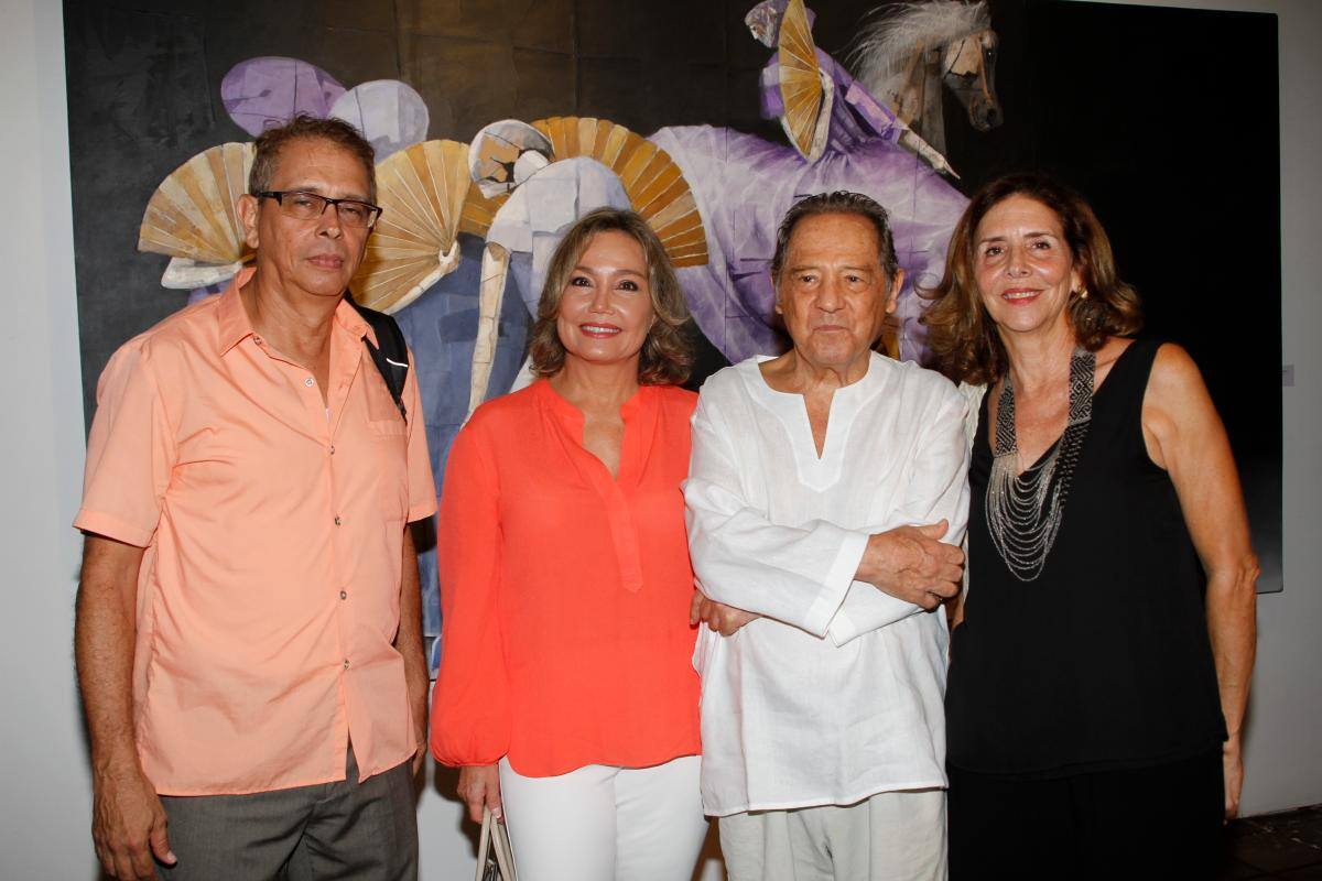 Gonzalo Zúñiga, Carolina Araújo, Camilo Calderón y Marta Zúñiga.