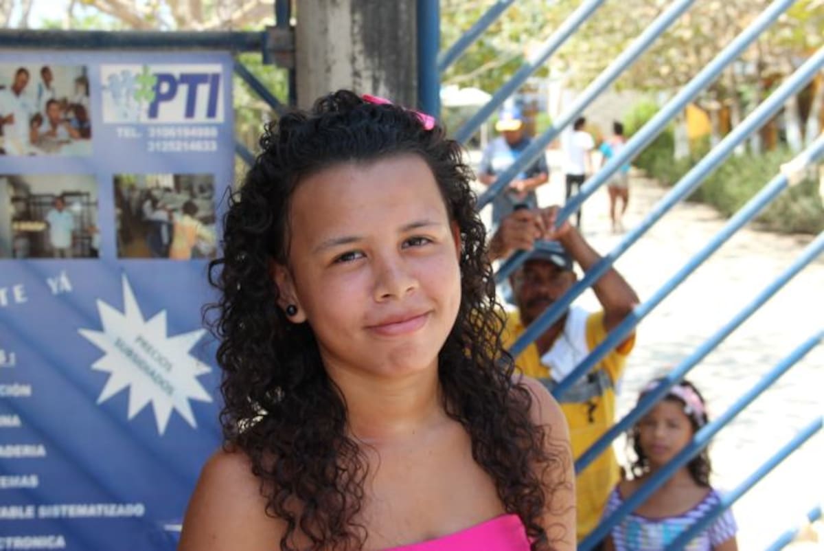 Dayana Zuñiga, estudiante: “No hemos podido iniciar las clases porque no esta el convenio para las clases acá y yo he ido ya al Departamental, al Fe y Alegría a buscar cupos y nada. Yo el año pasado estudié acá en la tarde”. ANTONIO CANCHILA GARCÍA - ELUNIVERSAL.COM.CO