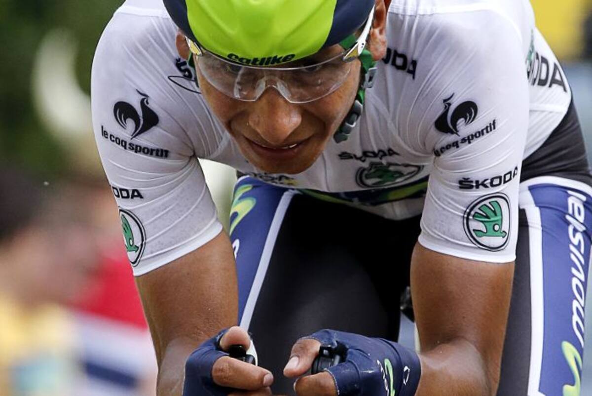 Nairo Quintana ganó la etapa 20 del Tour de Francia. AFP