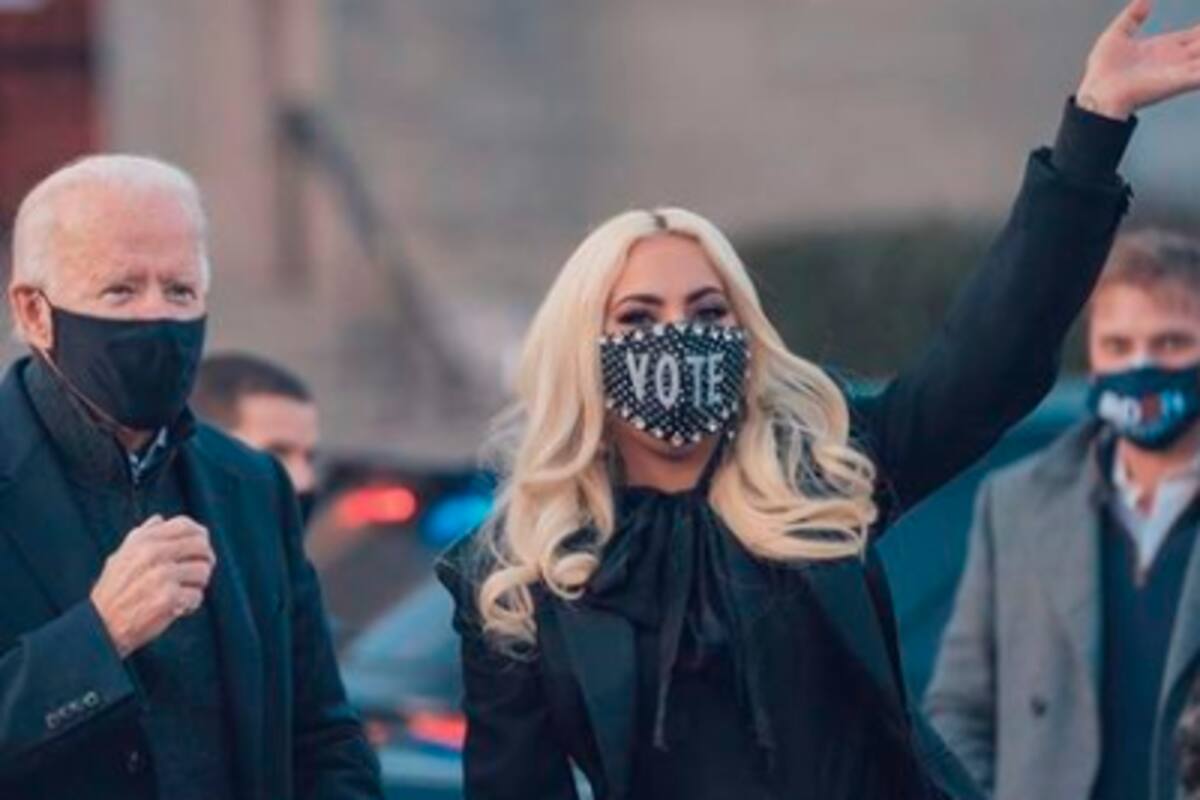 Lady Gaga y Jennifer López, en el acto de posesión de Joe Biden
