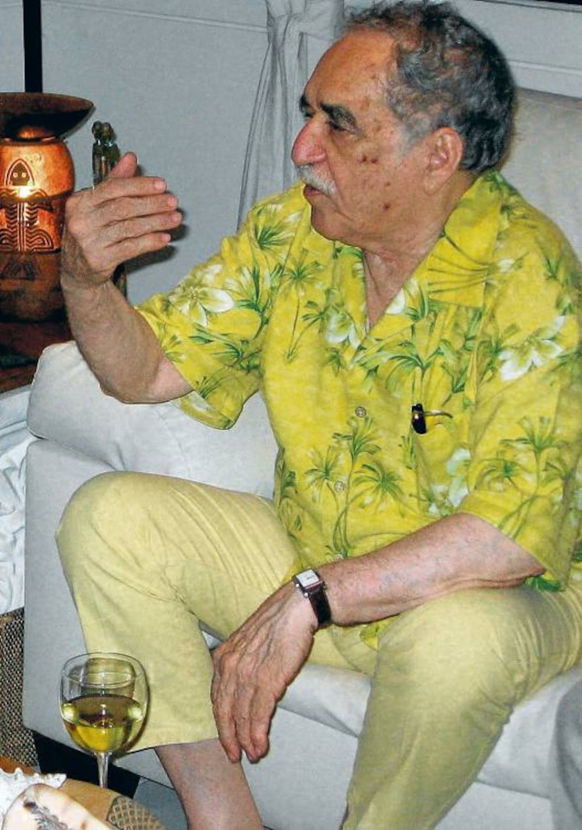 Gabo en su casa de Cartagena.