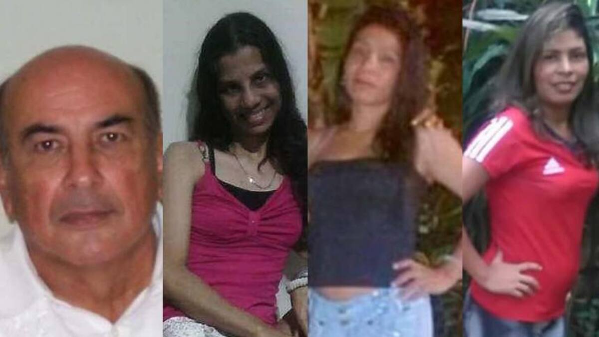 Jaime Herrán Oviedo, Sandra Ricardo Montes, Betzaida y Griselda Acevedo Opsina. Asesinados en una finca en Barranquilla.