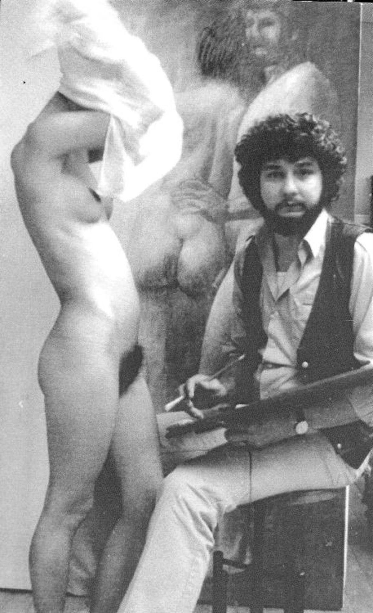 El artista Darío Morales (1944-1998): La obra y la modelo. Fotos. Galería La Cometa