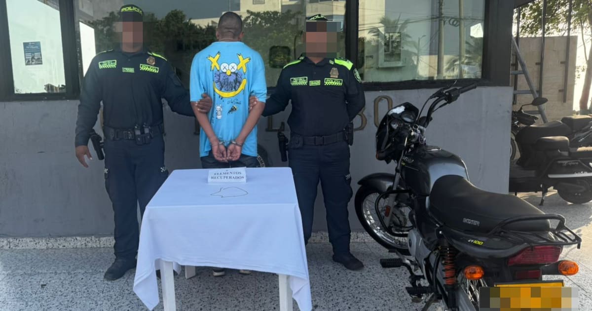 Alias ‘Rodys’ falls in Cartagena: he has 9 records and stole a gold chain from a tourist