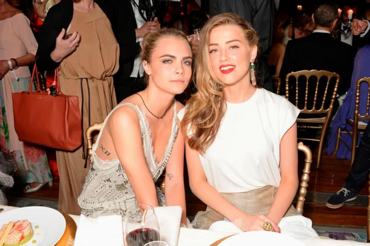 Video: beso entre Amber Heard y una famosa modelo confirmaría infidelidad