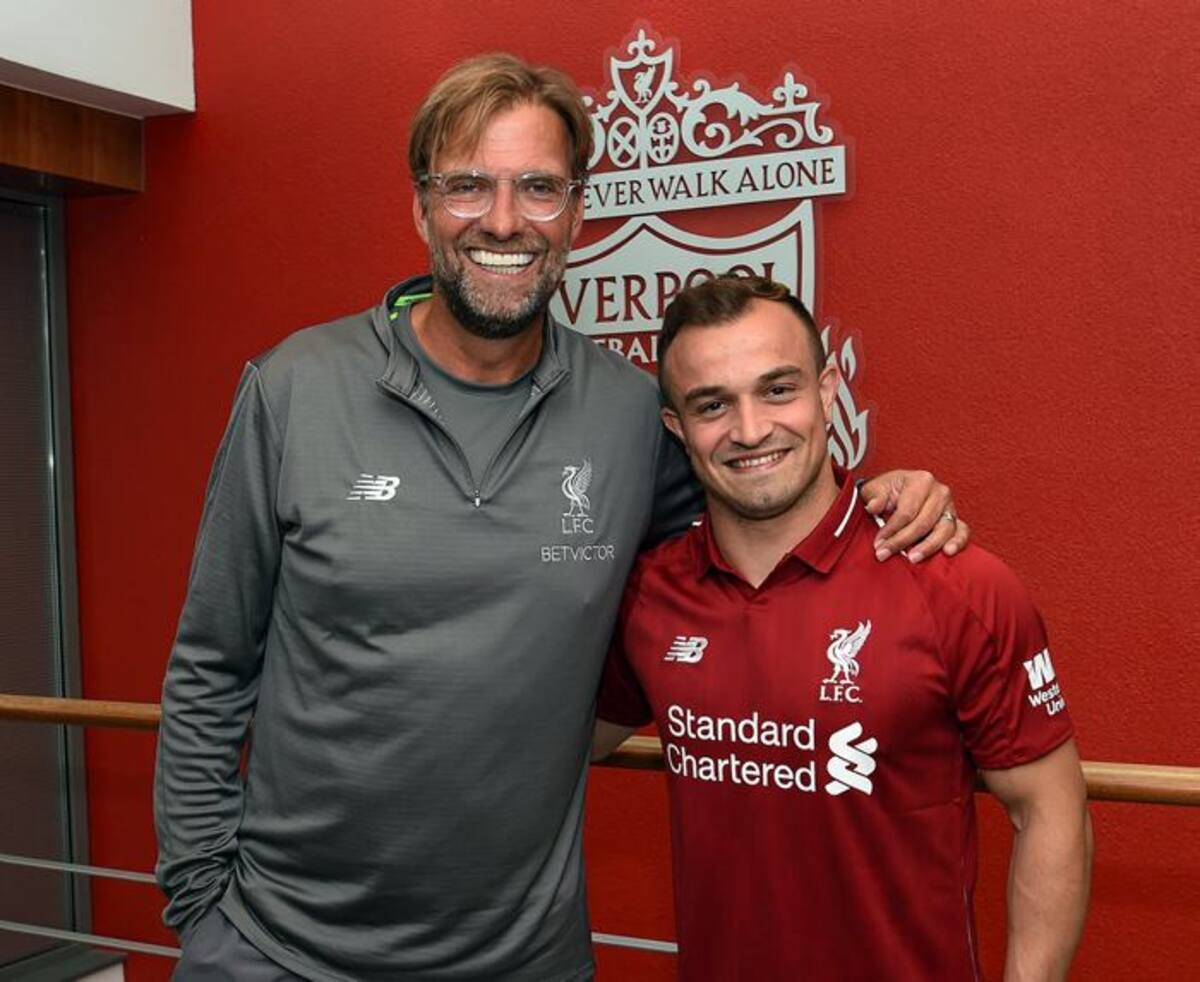 Xherdan Shaqiri se une al finalista de la Champions League. TOMADO DE TWITTER @LFC