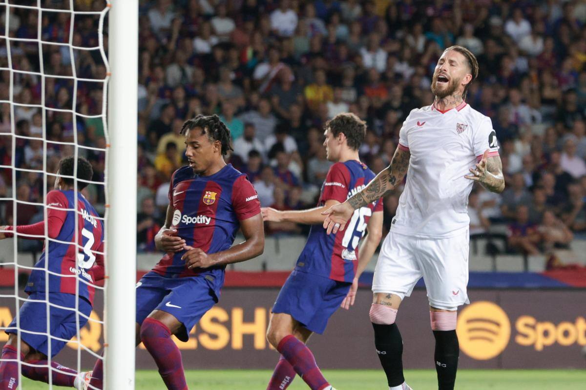 Sergio Ramos le dio la victoria a Barcelona