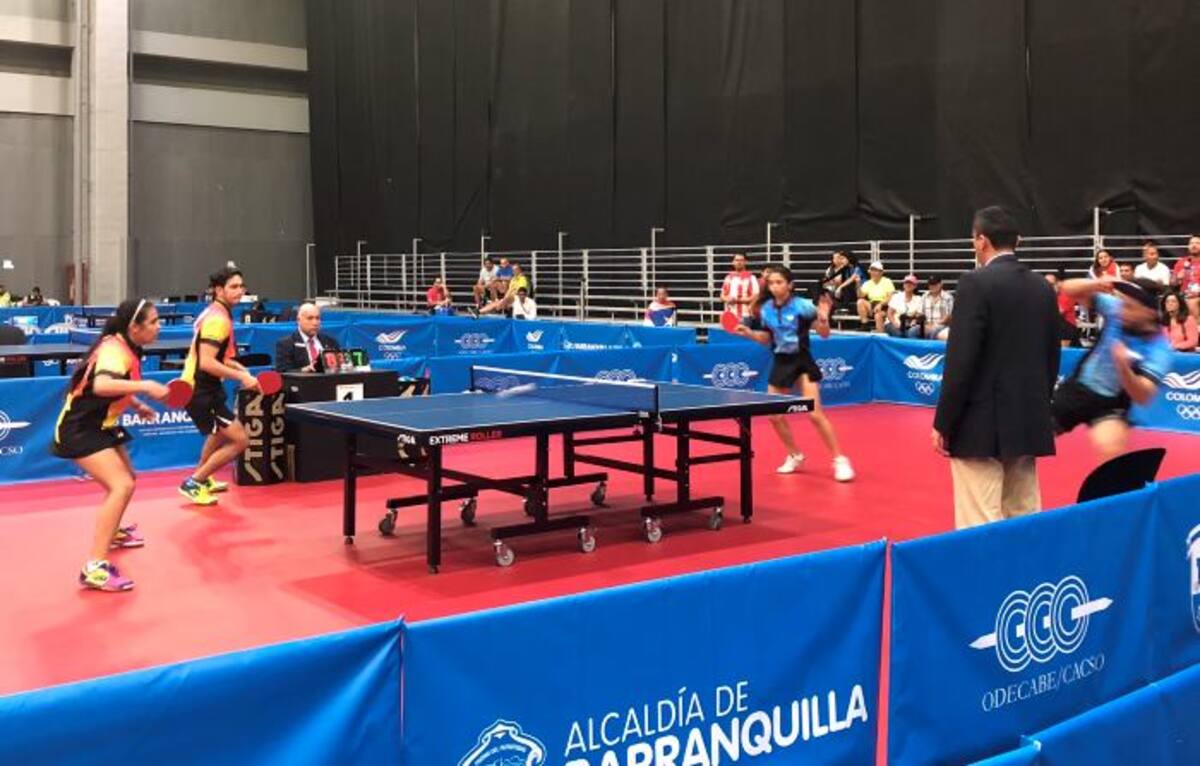 Puerto Rico ganó las medallas de oro y plata en Tenis de Mesa de dobles mixtos de los XXIII Juegos Centroamericanos y del Caribe Barranquilla 2018. Cortesía