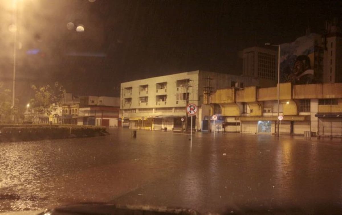 El Centro Histórico también se vio afectado por las fuertes precipitaciones. Nayib Gaviria Amador