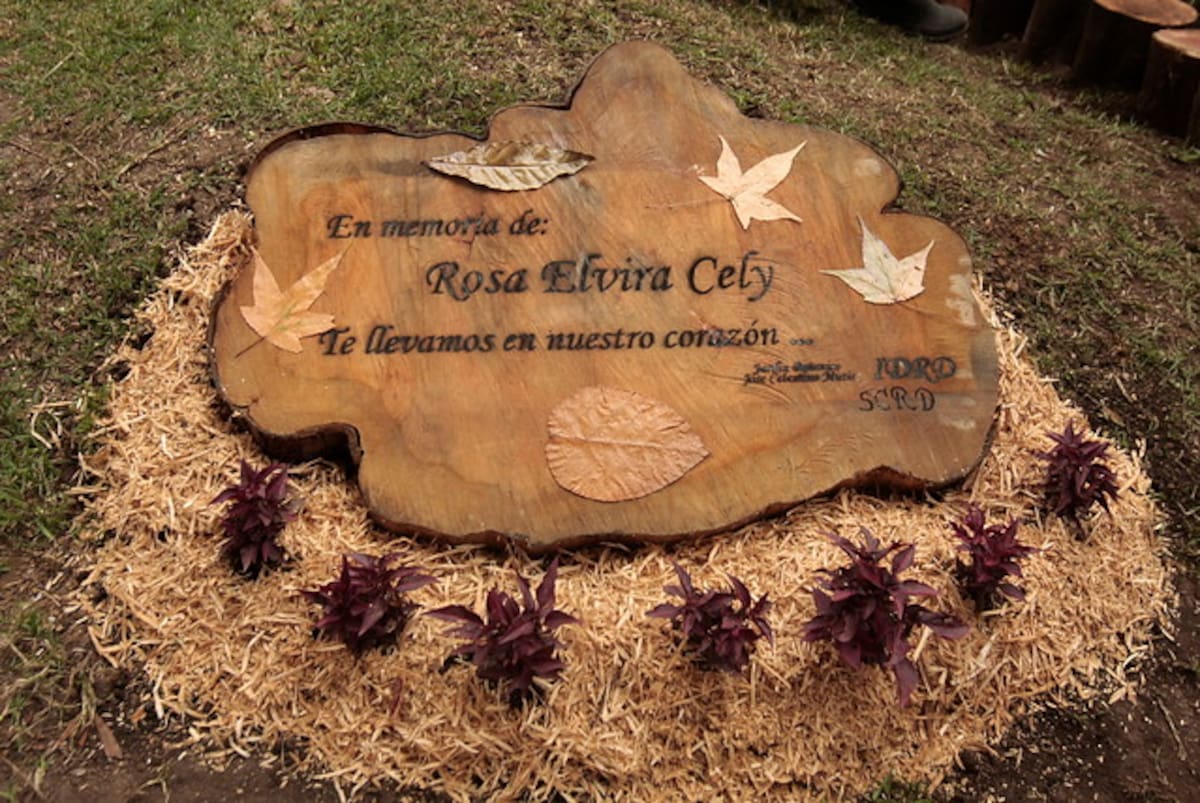 El monumento en honor a Rosa Elvira Cely COLPRENSA