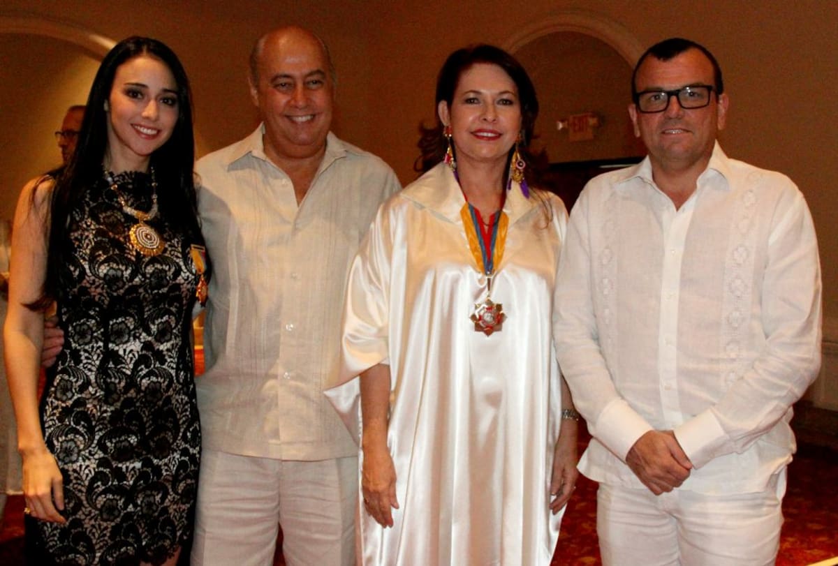 Catalina Angulo, Jorge Alberto Durán, Araceli Morales y Hernando Padaui Álvarez. ZENIA VALDELAMAR-EL UNIVERSAL