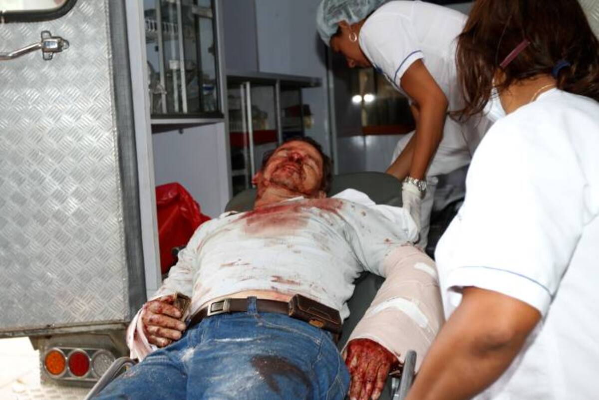 Luis Posada Correa, conductor del camión fue trasladado a Cartagena. AROLDO MESTRE - EL UNIVERSAL