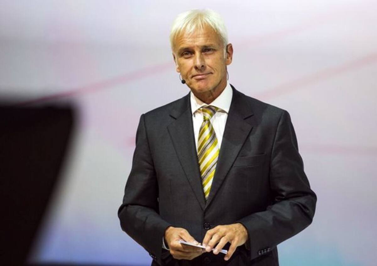 Presidente de Volkswagen, Matthias Müller. AFP.