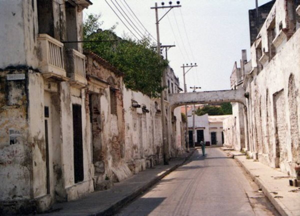 Calle de la Sierpe en Getsemaní-1990.