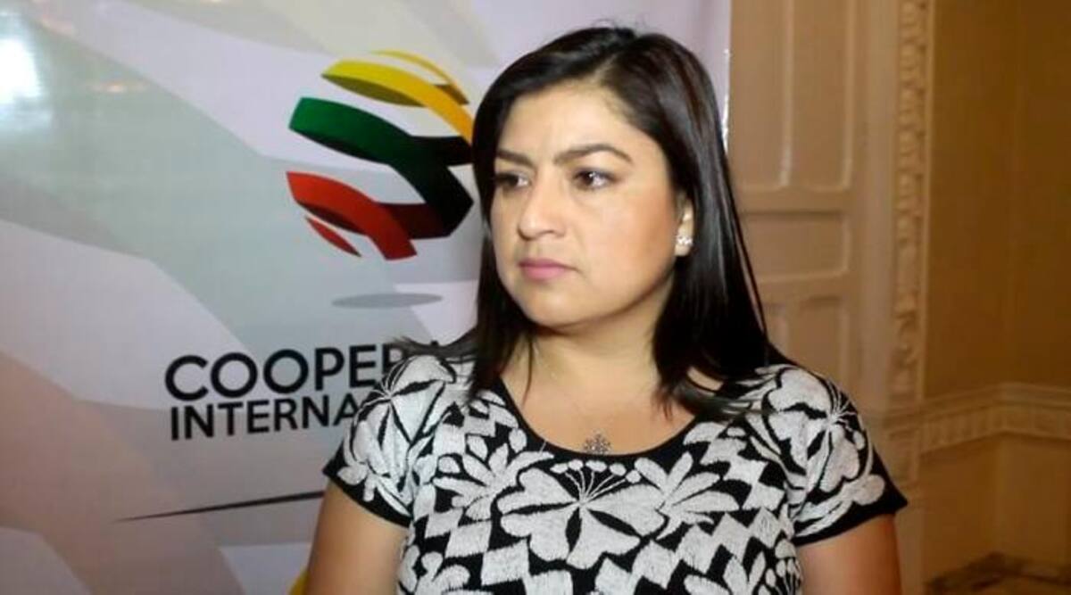 Claudia Rivera Vivanco, presidenta municipal de la ciudad de Puebla (México), de visita en Cartagena. // Cortesía