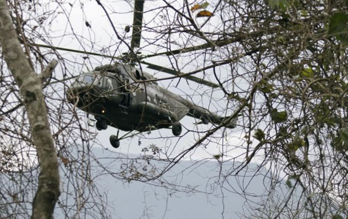 Helicóptero mi-17, similar al el accidente en el que murieron 17 militares //Colprensa.