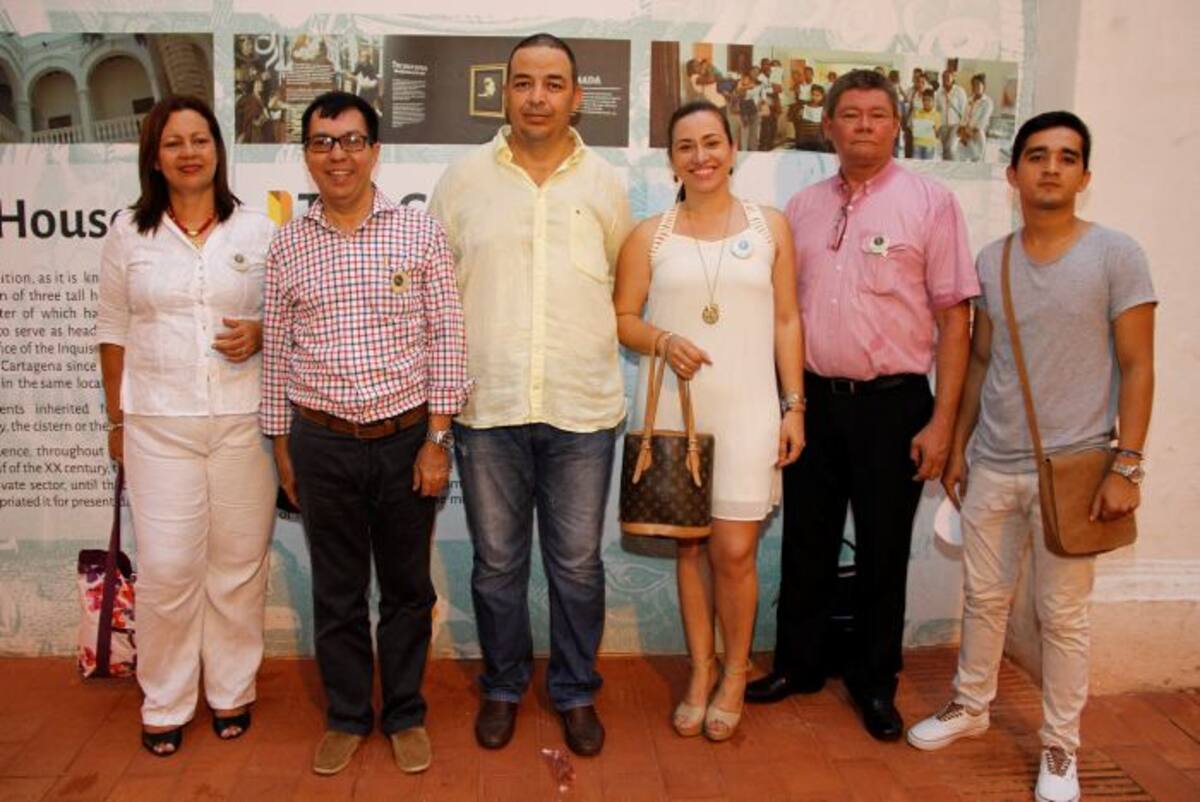 María Pulido, Roberto Celedón, Benjamín La Torres, Tatiana González, Carlos Consuegra y Emmanuel De La Cruz. MARUJA PARRA