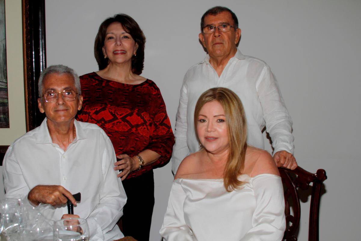 Lucy de la Vega, Jairo de la Vega, José Pretelt y Rocío Fontalvo.