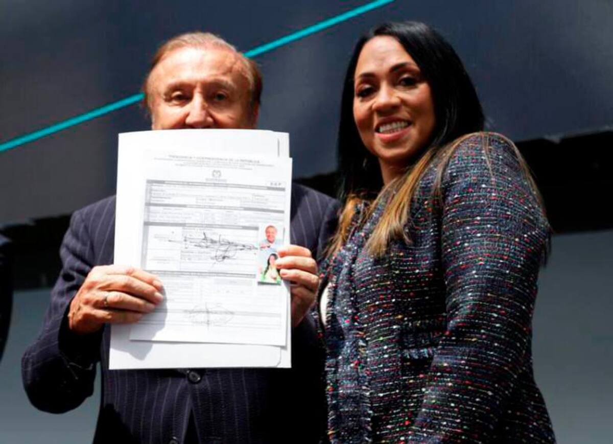 Rodolfo Hernández y Marelén Castillo.